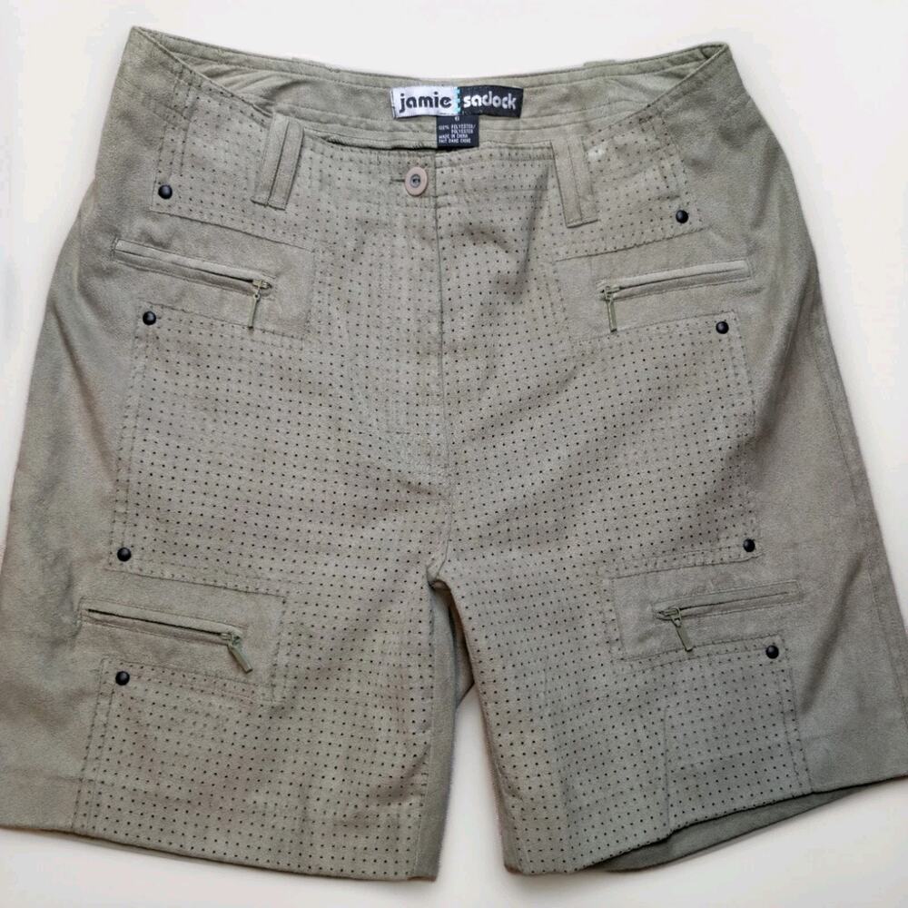 Jamie Sadock Golf Shorts Womens 6 Green Performance Stretch Pockets Athletic